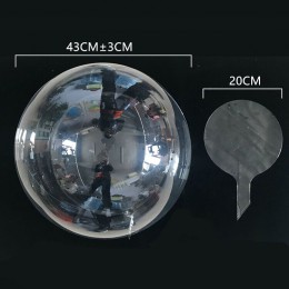 12/20/24/36 cala bez zmarszczek Bobo przezroczysty balony ślub dekoracja urodzinowa DIY balon hel nadmuchiwany