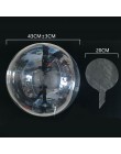 12/20/24/36 cala bez zmarszczek Bobo przezroczysty balony ślub dekoracja urodzinowa DIY balon hel nadmuchiwany