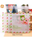 1 zestaw Deer & Santa Claus Merry cukierki bożonarodzeniowe na prezent pudełka pudełka opakowania dla gości torba na prezenty Ch