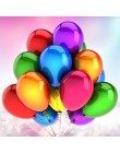 10/20/30 sztuk 12 cal złoty srebrny czarny balony lateksowe mieszane metalowe konfetti helem ślub Birthday Party dekoracje dla d