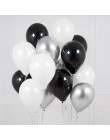 18 sztuk metalowe chromowane złoto srebrny lateksowe balony przezroczysty złoty balon do konfetti ślubne urodziny różowe złote i