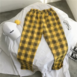 Privathinker Harajuku spodnie w kratę dla kobiet spodnie 2020 Streetwear kobieta Harem spodnie jesienne damskie spodnie na codzi