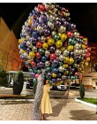 18 sztuk metalowe chromowane złoto srebrny lateksowe balony przezroczysty złoty balon do konfetti ślubne urodziny różowe złote i