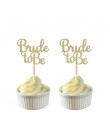 10pc złoty i srebrny brokat panna młoda być Cupcake wykaszarki wieczór panieński dekoracje ślubne wieczór panieński na przyjęcie