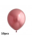 18 sztuk metalowe chromowane złoto srebrny lateksowe balony przezroczysty złoty balon do konfetti ślubne urodziny różowe złote i