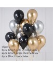 18 sztuk metalowe chromowane złoto srebrny lateksowe balony przezroczysty złoty balon do konfetti ślubne urodziny różowe złote i