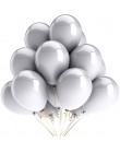 10/20/30 sztuk 12 cal złoty srebrny czarny balony lateksowe mieszane metalowe konfetti helem ślub Birthday Party dekoracje dla d