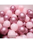 18 sztuk metalowe chromowane złoto srebrny lateksowe balony przezroczysty złoty balon do konfetti ślubne urodziny różowe złote i