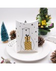 1 zestaw Deer & Santa Claus Merry cukierki bożonarodzeniowe na prezent pudełka pudełka opakowania dla gości torba na prezenty Ch