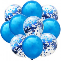 10/20/30 sztuk 12 cal złoty srebrny czarny balony lateksowe mieszane metalowe konfetti helem ślub Birthday Party dekoracje dla d