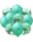 10/20/30 sztuk 12 cal złoty srebrny czarny balony lateksowe mieszane metalowe konfetti helem ślub Birthday Party dekoracje dla d