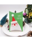 1 zestaw Deer & Santa Claus Merry cukierki bożonarodzeniowe na prezent pudełka pudełka opakowania dla gości torba na prezenty Ch