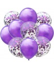 10/20/30 sztuk 12 cal złoty srebrny czarny balony lateksowe mieszane metalowe konfetti helem ślub Birthday Party dekoracje dla d
