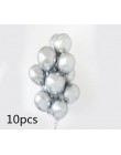 18 sztuk metalowe chromowane złoto srebrny lateksowe balony przezroczysty złoty balon do konfetti ślubne urodziny różowe złote i