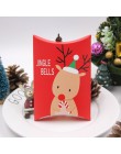 1 zestaw Deer & Santa Claus Merry cukierki bożonarodzeniowe na prezent pudełka pudełka opakowania dla gości torba na prezenty Ch