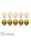 18 sztuk metalowe chromowane złoto srebrny lateksowe balony przezroczysty złoty balon do konfetti ślubne urodziny różowe złote i