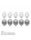 18 sztuk metalowe chromowane złoto srebrny lateksowe balony przezroczysty złoty balon do konfetti ślubne urodziny różowe złote i