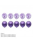18 sztuk metalowe chromowane złoto srebrny lateksowe balony przezroczysty złoty balon do konfetti ślubne urodziny różowe złote i