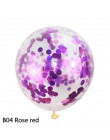 5 sztuk/partia 12 "balony konfetti jasne balony wesele dekoracje Kid dzieci materiały urodzinowe zabawki Ballon powietrza