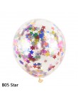 5 sztuk/partia 12 "balony konfetti jasne balony wesele dekoracje Kid dzieci materiały urodzinowe zabawki Ballon powietrza