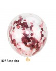 5 sztuk/partia 12 "balony konfetti jasne balony wesele dekoracje Kid dzieci materiały urodzinowe zabawki Ballon powietrza