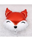 1pc 18 cal balony foliowe z główką zwierzęcą mini Fox zabawki tygrys dekoracje na imprezę urodzinową dla dzieci piłki ręczne bab