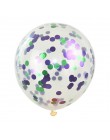 5 sztuk/partia 12 "balony konfetti jasne balony wesele dekoracje Kid dzieci materiały urodzinowe zabawki Ballon powietrza