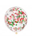 5 sztuk/partia 12 "balony konfetti jasne balony wesele dekoracje Kid dzieci materiały urodzinowe zabawki Ballon powietrza