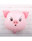 1pc 18 cal balony foliowe z główką zwierzęcą mini Fox zabawki tygrys dekoracje na imprezę urodzinową dla dzieci piłki ręczne bab