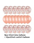 5 sztuk/partia 12 "balony konfetti jasne balony wesele dekoracje Kid dzieci materiały urodzinowe zabawki Ballon powietrza