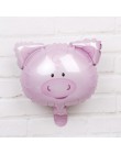 1pc 18 cal balony foliowe z główką zwierzęcą mini Fox zabawki tygrys dekoracje na imprezę urodzinową dla dzieci piłki ręczne bab