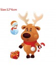 Bożonarodzeniowe naklejki na okno święty mikołaj Snowman Elk naklejki dekoracje na boże narodzenie dla domu Navidad 2019 szczęśl
