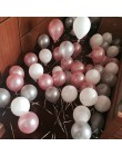 15 sztuk/partia 10 calowy złoty czarny biały lateksowe baloniki helowe ślub Baby Shower dekoracje na przyjęcie urodzinowe dostar
