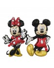 1pc nowa mysz z kreskówki stojąca Minnie Mickey balon z folii aluminiowej dekoracja urodzinowa wanienka zabawki dla dzieci