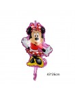 1pc nowa mysz z kreskówki stojąca Minnie Mickey balon z folii aluminiowej dekoracja urodzinowa wanienka zabawki dla dzieci