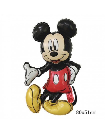 1pc nowa mysz z kreskówki stojąca Minnie Mickey balon z folii aluminiowej dekoracja urodzinowa wanienka zabawki dla dzieci
