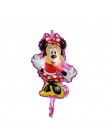 1pc nowa mysz z kreskówki stojąca Minnie Mickey balon z folii aluminiowej dekoracja urodzinowa wanienka zabawki dla dzieci