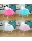 100cm x 35cm Tutu tiulowe spódnice stołowe Baby Shower dekoracje urodzinowe na wysokie krzesło tekstylia domowe zaopatrzenie fir