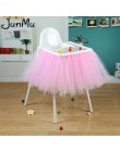 100cm x 35cm Tutu tiulowe spódnice stołowe Baby Shower dekoracje urodzinowe na wysokie krzesło tekstylia domowe zaopatrzenie fir