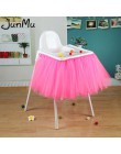 100cm x 35cm Tutu tiulowe spódnice stołowe Baby Shower dekoracje urodzinowe na wysokie krzesło tekstylia domowe zaopatrzenie fir