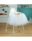 100cm x 35cm Tutu tiulowe spódnice stołowe Baby Shower dekoracje urodzinowe na wysokie krzesło tekstylia domowe zaopatrzenie fir