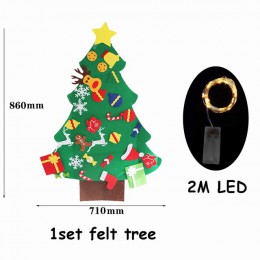 1 zestaw DIY czuł ozdoby choinkowe Navidad ozdoby choinkowe dla domu Natal Kerst nowy rok 2020 prezent dla dzieci Xmas Noel