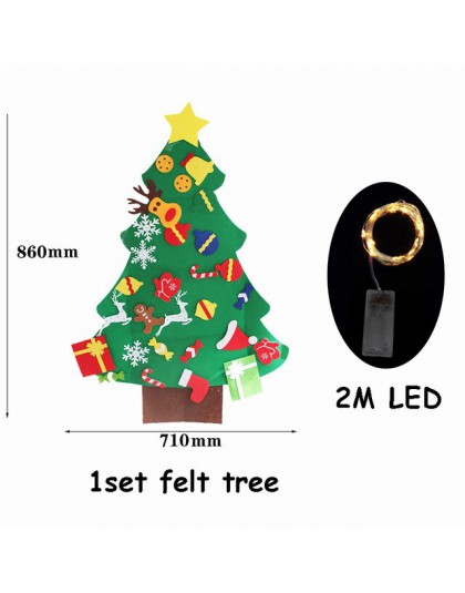 1 zestaw DIY czuł ozdoby choinkowe Navidad ozdoby choinkowe dla domu Natal Kerst nowy rok 2020 prezent dla dzieci Xmas Noel