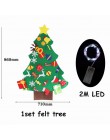 1 zestaw DIY czuł ozdoby choinkowe Navidad ozdoby choinkowe dla domu Natal Kerst nowy rok 2020 prezent dla dzieci Xmas Noel