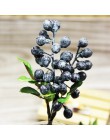 1 pakiet sztuczna jagoda roślina kwiat Bud sztuczne rośliny kwiat z jedwabiu wieniec dekoracyjny Berry na ślub strona główna dek