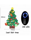 1 zestaw DIY czuł ozdoby choinkowe Navidad ozdoby choinkowe dla domu Natal Kerst nowy rok 2020 prezent dla dzieci Xmas Noel