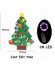 1 zestaw DIY czuł ozdoby choinkowe Navidad ozdoby choinkowe dla domu Natal Kerst nowy rok 2020 prezent dla dzieci Xmas Noel