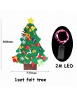 1 zestaw DIY czuł ozdoby choinkowe Navidad ozdoby choinkowe dla domu Natal Kerst nowy rok 2020 prezent dla dzieci Xmas Noel