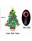 1 zestaw DIY czuł ozdoby choinkowe Navidad ozdoby choinkowe dla domu Natal Kerst nowy rok 2020 prezent dla dzieci Xmas Noel