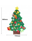 1 zestaw DIY czuł ozdoby choinkowe Navidad ozdoby choinkowe dla domu Natal Kerst nowy rok 2020 prezent dla dzieci Xmas Noel